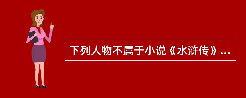 下列人物不属于小说《水浒传》的是（）