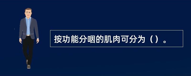 按功能分咽的肌肉可分为（）。