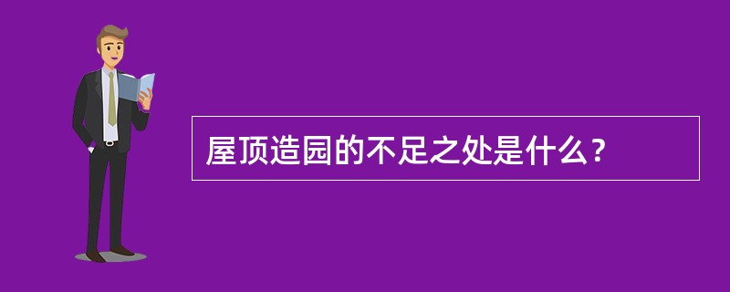 屋顶造园的不足之处是什么？