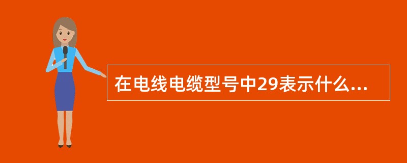 在电线电缆型号中29表示什么？VV表示什么？