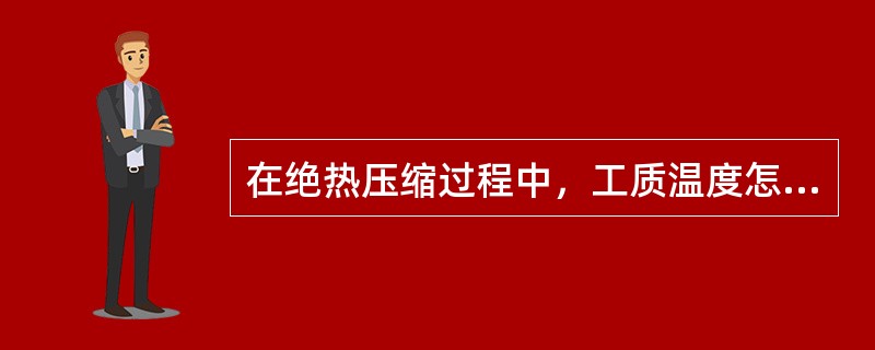 在绝热压缩过程中，工质温度怎样变化？