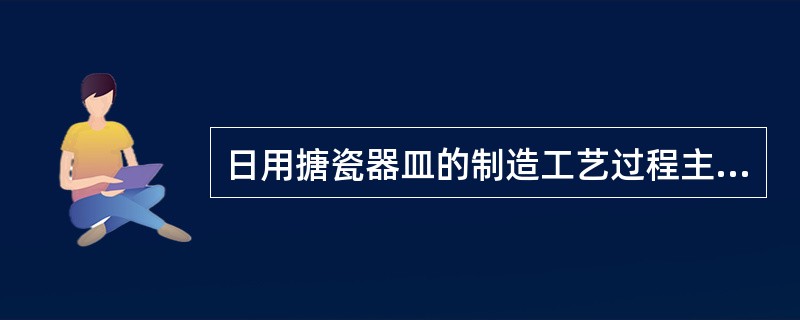 日用搪瓷器皿的制造工艺过程主要有制胚、（）、搪烧、饰花四大工艺。