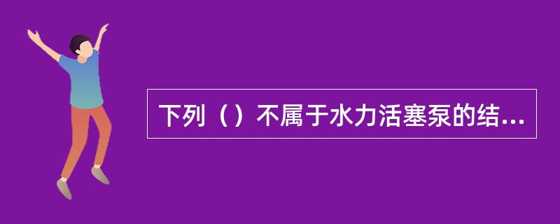 下列（）不属于水力活塞泵的结构。