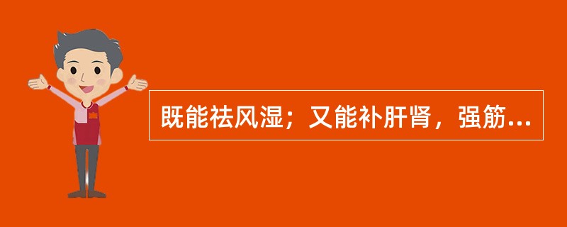 既能祛风湿；又能补肝肾，强筋骨，安胎的药物是（）。