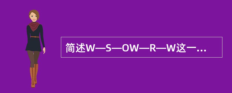 简述W—S—OW—R—W这一公式的含义。