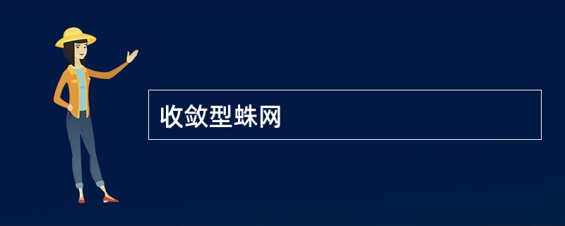 收敛型蛛网