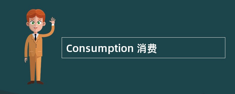 Consumption 消费