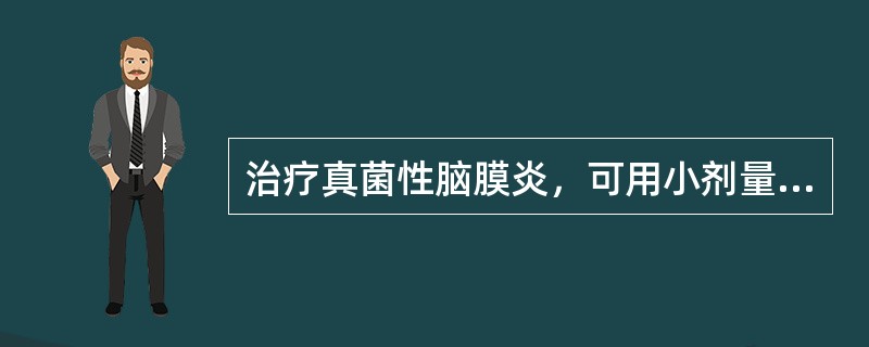 治疗真菌性脑膜炎，可用小剂量鞘内注射的药物：