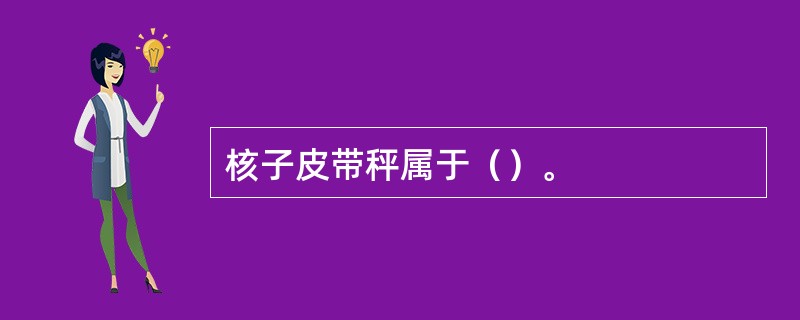 核子皮带秤属于（）。