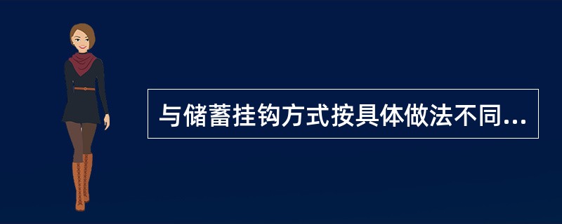 与储蓄挂钩方式按具体做法不同可以分为专项存单方式和全额存款方式。（）