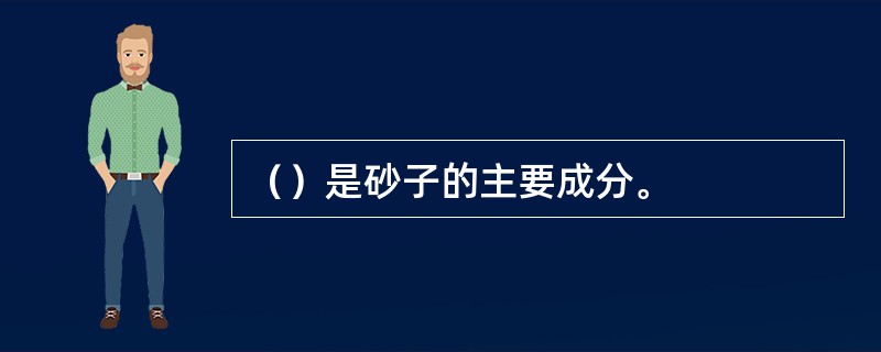 （）是砂子的主要成分。