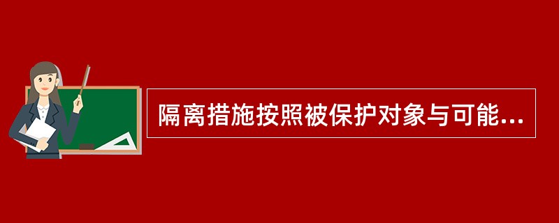 隔离措施按照被保护对象与可能致害对象的关系可分为()。