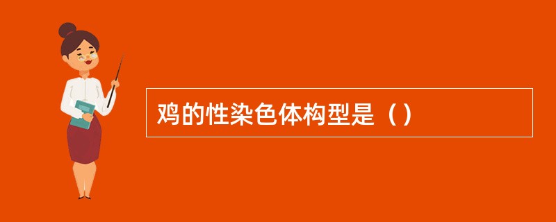 鸡的性染色体构型是（）