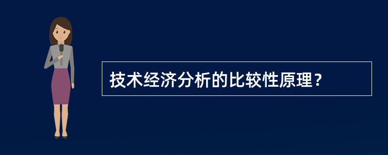 技术经济分析的比较性原理？