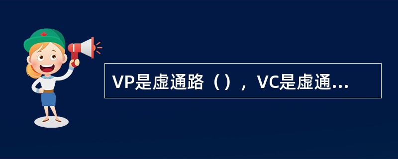 VP是虚通路（），VC是虚通道（Virtual Channel）。