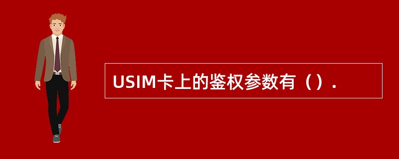 USIM卡上的鉴权参数有（）.