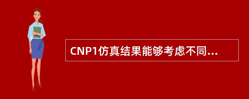 CNP1仿真结果能够考虑不同地物上的阴影衰落裕量