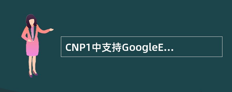 CNP1中支持GoogleEarth的显示功能