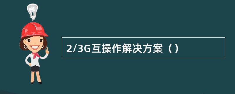 2/3G互操作解决方案（）