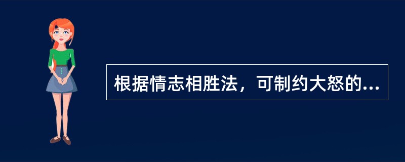 根据情志相胜法，可制约大怒的情志是（）