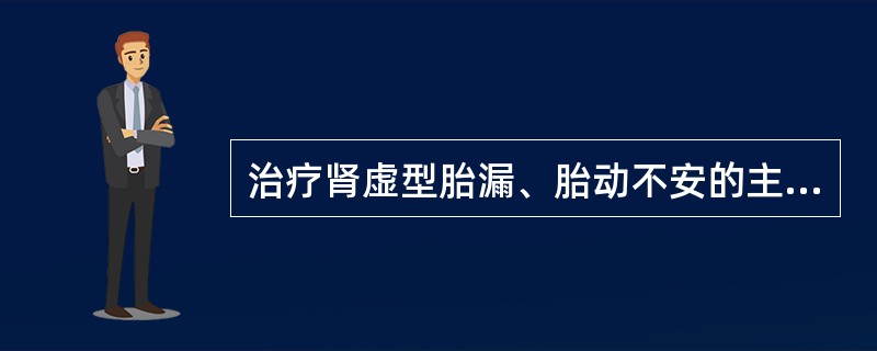 治疗肾虚型胎漏、胎动不安的主方是（）