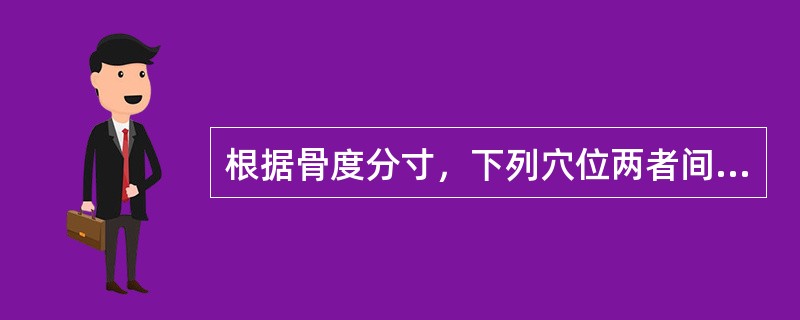 根据骨度分寸，下列穴位两者间距非0.5寸的是（）