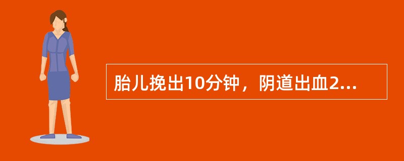 胎儿挽出10分钟，阴道出血200ml，应如何处理（）