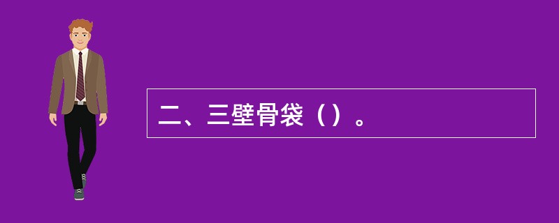 二、三壁骨袋（）。