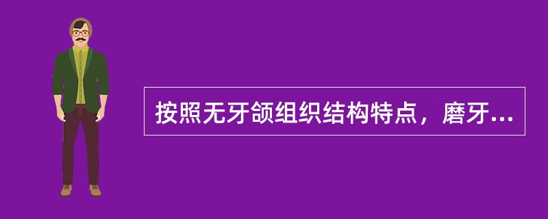 按照无牙颌组织结构特点，磨牙后垫属于（）。