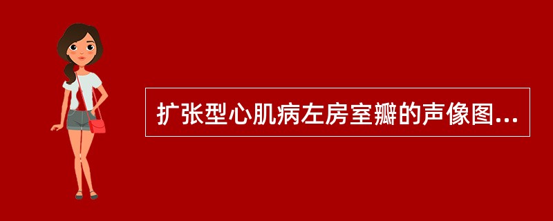 扩张型心肌病左房室瓣的声像图特征包括