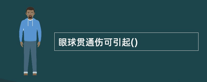 眼球贯通伤可引起()