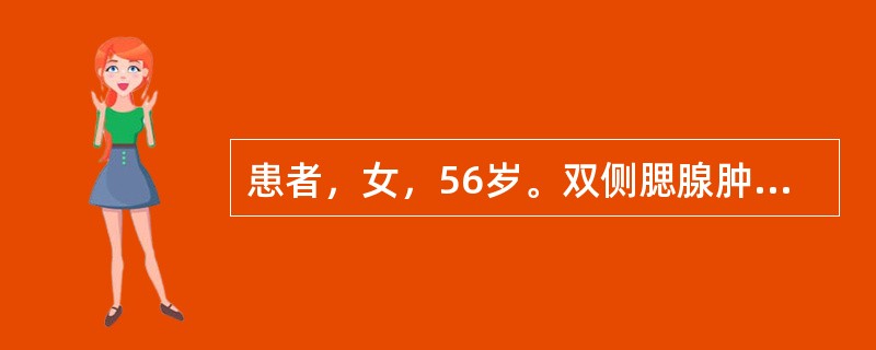患者，女，56岁。双侧腮腺肿大，口、眼干燥5年，类风湿关节炎3年，口内导管口无唾液分泌。诊断舍格伦综合征的条件是