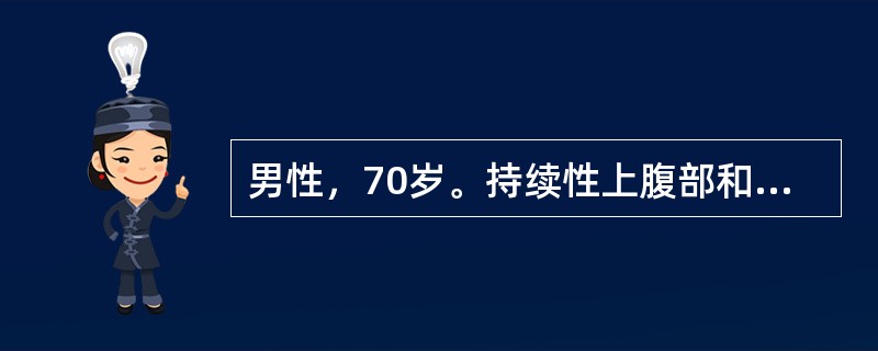 男性，70岁。持续性上腹部和腰背部疼痛3个月，以夜间为重，前倾坐位时疼痛可以减轻。病后体重减轻10kg。首先要做的检查是