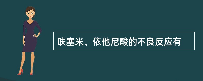 呋塞米、依他尼酸的不良反应有