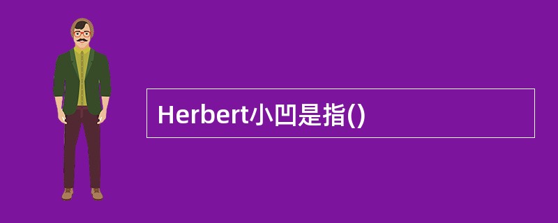 Herbert小凹是指()