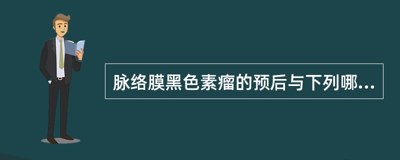 脉络膜黑色素瘤的预后与下列哪些因素有关()