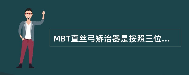 MBT直丝弓矫治器是按照三位正畸学者的姓氏第一个字母大写后联合命名的