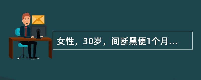 女性，30岁，间断黑便1个月，乏力、活动后心慌半月。查体：皮肤黏膜、口唇苍白，心率120次／分，心尖区可闻及Ⅱ级收缩期杂音。化验检查示：Hb60g/L。心率增快的原因是