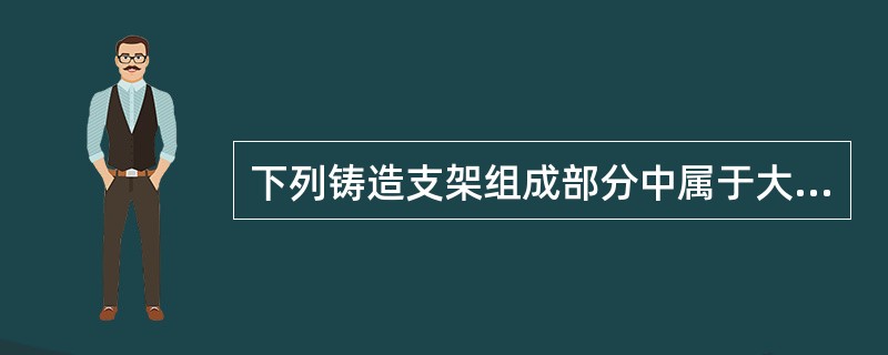 下列铸造支架组成部分中属于大连接体的是