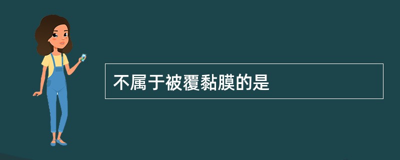 不属于被覆黏膜的是