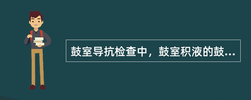 鼓室导抗检查中，鼓室积液的鼓室功能曲线图为