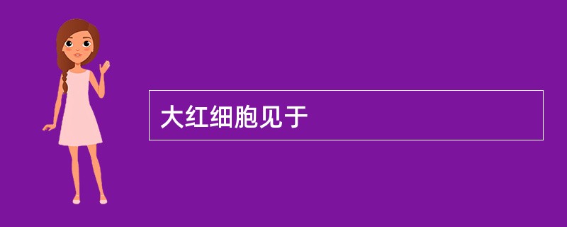 大红细胞见于