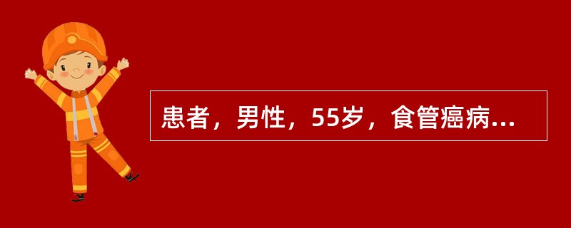 患者，男性，55岁，食管癌病人进食时呛咳。患者术后3个月，出现咳嗽、咯血，胸片提示双肺多发结节，则可能