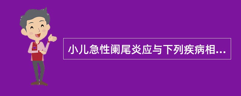 小儿急性阑尾炎应与下列疾病相鉴别