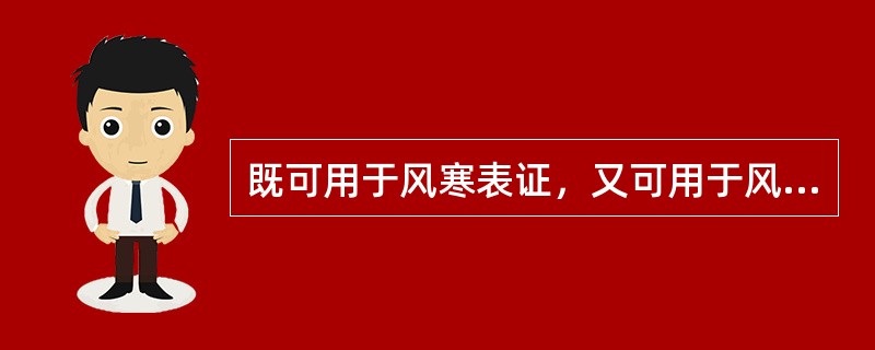 既可用于风寒表证，又可用于风热表证的药物是()