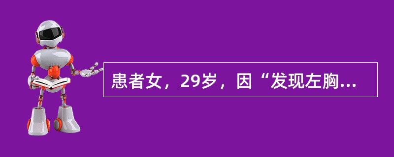 患者女，29岁，因“发现左胸壁局限性隆起1个月”来诊。查体：左侧胸壁第6肋间腋后线有一包块，胸部X线片显示骨质和肺无异常。若患者既往有咳嗽史，肿块界限清楚，活动度好，无压痛，按之有波动感，应首先考虑为