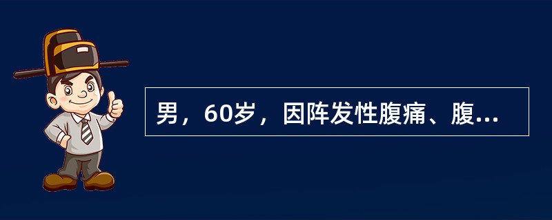 男，60岁，因阵发性腹痛、腹胀、肛门停止排便排气已1天。8年前因阑尾穿孔腹膜炎作过手术。首先考虑的诊断是：