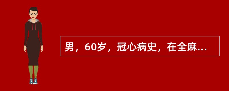 男，60岁，冠心病史，在全麻复合硬膜外麻醉下行胆囊切除手术。术后镇痛时，应特别注意