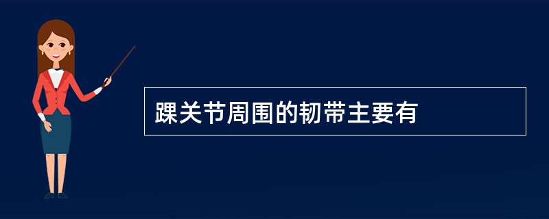 踝关节周围的韧带主要有