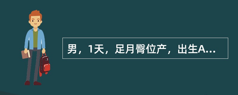 男，1天，足月臀位产，出生Apgar评分1分钟和5分钟各评8分、9分。生后5小时出现呕吐，呈喷射性，伴尖声哭叫、青紫、体温不升。查体：前囟饱满，心肺正常，拥抱反射消失。诊断最大可能是